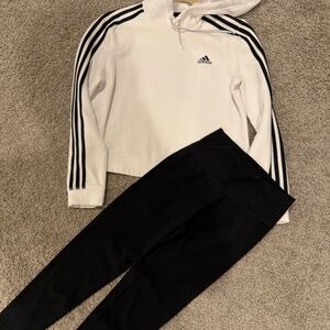 ADIDAS HOODIE AND LEGGINGS